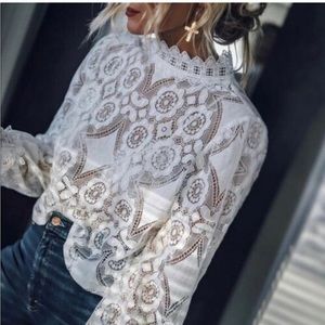 Lace Crop Top - Small
